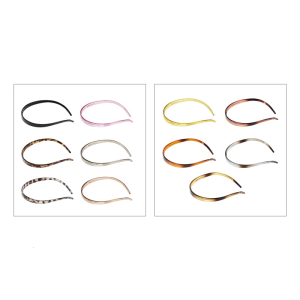 Gói của 6 nonslip hairband với grip Thiết kế trọng lượng nhẹ nhựa nhựa headbands cho nữ phụ nữ trẻ em nhiều màu Bộ