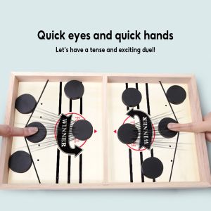 Table Fast Hockey Paced Sling Puck Winner Game Toys for Family Child Kids Board-Game Funny Toys Fast Hockey 彈彈棋