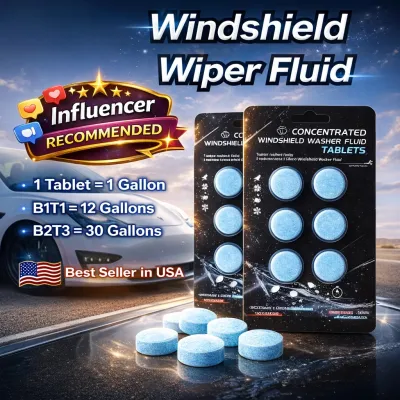 Car Windshield Washer Tablets Effervescent Glass Cleaner Solid Wiper Fluid Glass Cleaner
