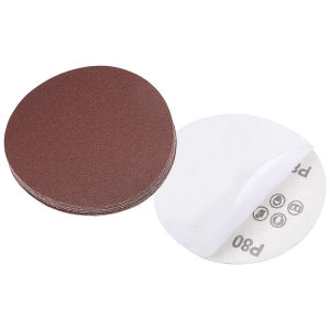 50Pcs 4 Inch Velcro Sanding Disc 80/100 Grit Round Hook & Loop Sandpaper