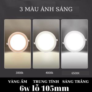Đèn led âm trần thạch cao tường downlight siêu mỏng 3w 6w 9w 12w tròn vuông