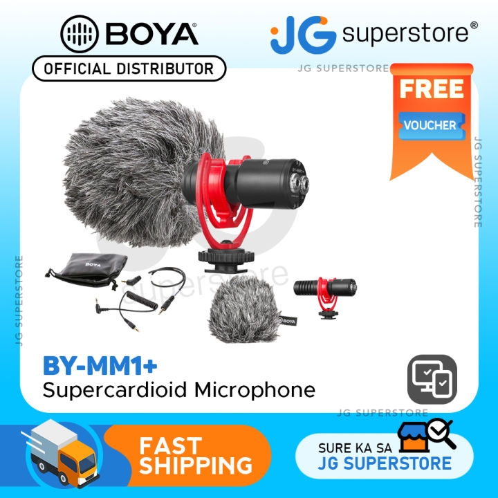 Boya BY-MM1+ Plus Shotgun Microphone for Smartphones Cameras PC