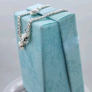 **Ready stock**Silver925 Pure silver bracelet rantai tangan gelang tangan