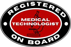 License Medical Technologist ON BOARD VINYL STICKER 7X10cm