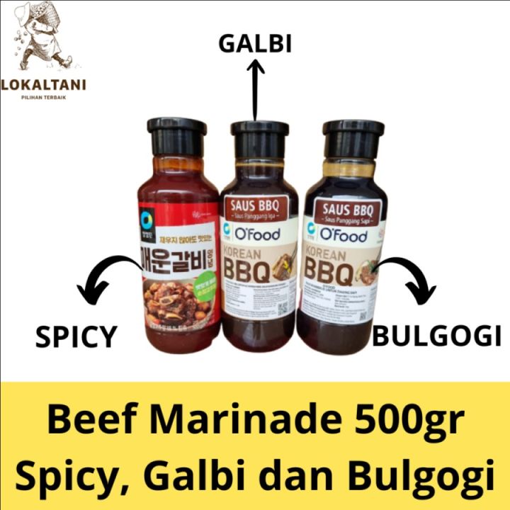 Saus Korea OFood Saus Beef Korean BBQ Untuk Daging Sapi Varian