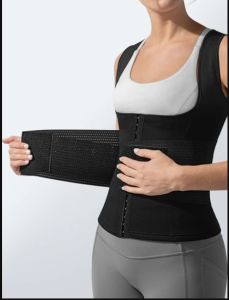 Baju Pelangsing Rompi Pembakar Lemak Cami Hot Shaper+Waist Trainer Korset Perut Baju Olahraga
