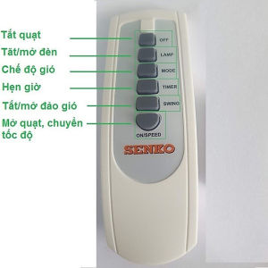 REMOTE QUẠT SENKO DR1608 TR1428 TR1628 TR828
