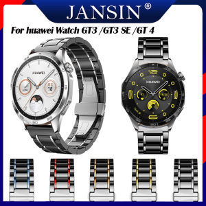 Dây đeo bằng gốm cho Huawei Watch GT 4 46mm Dây đeo cho Huawei Watch GT 3 SE GT3 Pro 46mm 42mm 43mm Dây đeo bằng thép không gỉ sang trọng bằng gốm thông minh