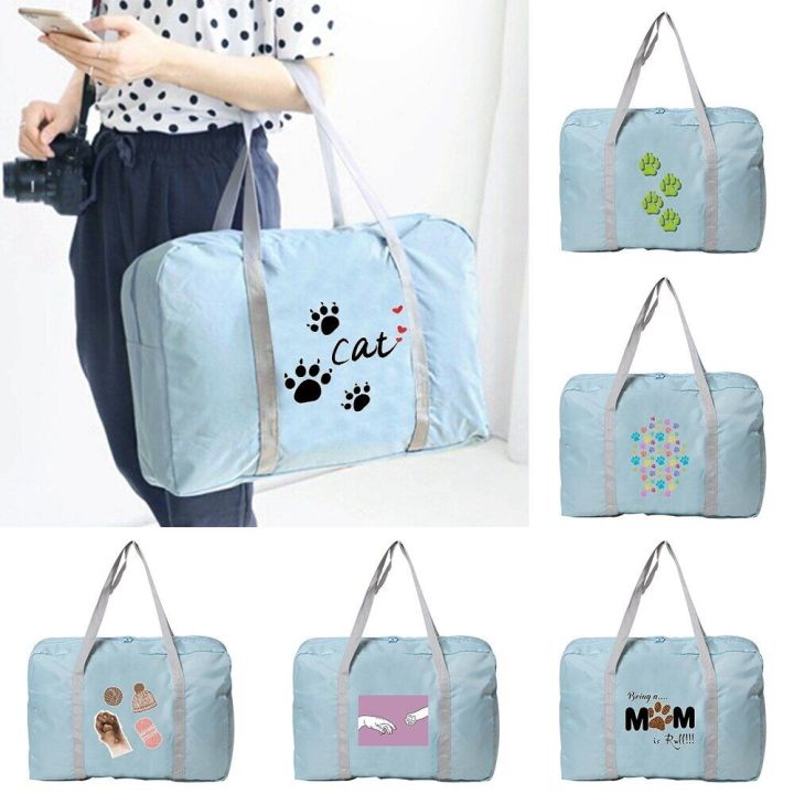 Unisex Large Capacity Travel Bag New Folding Nylon Clothes Storage