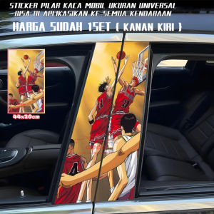 Ready Stock Car sticker PE film Cover Stripe Car Door Center 131 Slam Dunk Column Pillar sticker Car Window Middle