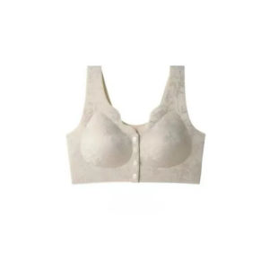 Relief Jacquard Front Closure Bra/Push-Up Shaping Plus Size Bra For Women/Sports&Formal Occasions/Daily&Sleep Wear/Elegant Design