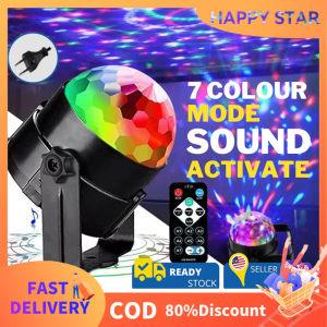 BLINGOO Party Lights 7 colors RGB Disco Ball DJ Disco Light Music Strobe Lamp Birthday Party with Remote Control