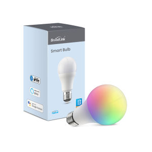 BroadLink LB27 R1 - Smart Wifi LED Light Bulb RGB (16 Million Colours) Warm White Cool White Daylight CCT 2700k - 6500k Dimmable E27 Smart Home Automation Smart Home Smart Gadget