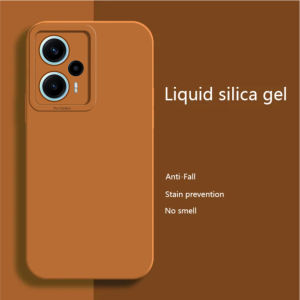 Paket 2in1 Casing Poco F5 Soft Case Macaron Liquid Gratis Tempered Glass Layar