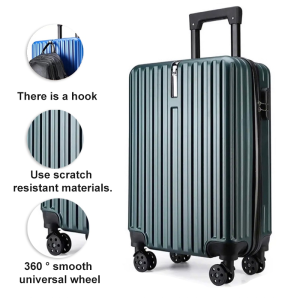 BoldEdge Koper Travel 20/24 Inch koper kabin Dengan Pengait Roda 360° Putar Bahan ABS Kuat