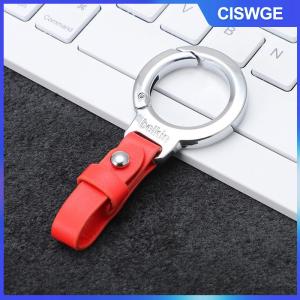 CISWGE Cá Nhân Chống Mất Chìa Khóa Mặt Dây Chuyền Da Keychain Chìa Khóa Xe Chủ Xách Tay Carabiner Vành Đai Thắt Lưng Khóa Bền Vòng Chìa Khóa Cho Nam Giới