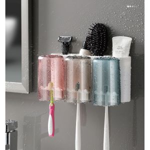 [SYS] ECOCO Toothbrush Holder Organizer Set Bathroom Accessories And Organizer Automatic Toothpaste Dispenser toothbrush brush holder lagayan ng toothbrush at toothpaste