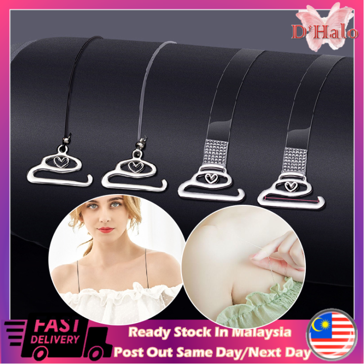 【Ready Stock】HA39 LOVE Transparent Invisible Adjustable Bra Strap