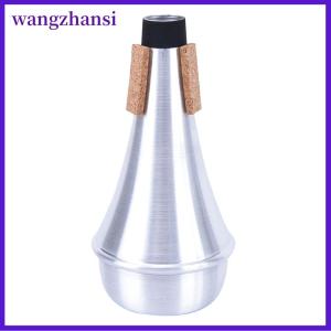 wangzhansi Aluminium Straight Trumpets Mute For Jazz Instrument Practice Beginner