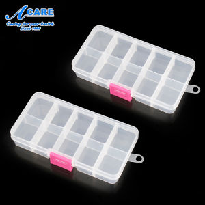 Hộp khay nhựa 12 ô Hồng đưng đá bông trang trí móng