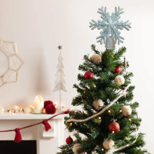 Rotating Christmas Lights Snowflake Projector Lamb as Christmas Gift Christmas Tree Topper for Home 3D Christmas Lights Christmas Tree Decoration
