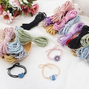 2/3/3.5mm Nylon Elastic Rope Cord Thread Strap Flat Soft Floristry Wire for DIY Jewelry Sewing Craft Making Accessories Supplies