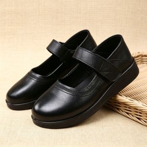 Free Shipping Soft-Soled Non-Slip WomenS Flats Spring/Autumn Style With A Widened Round Toe Breathable And Comfortable For Long Wear Suitable For Office Use Designed For Middle-Aged And Elderly Women