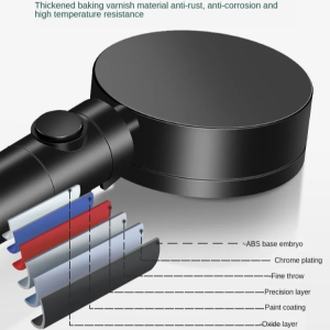 Black Lotus Head 5speed Shower Booster Shower Head  Super Spray Handheld Shower Nozzle