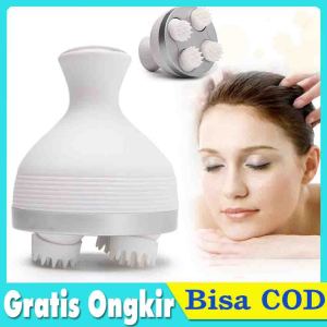 Smart 3D Head Massager Electric Alat Pijat Kepala Elektrik Gurita Pemijat Kepala Alat Pijit Kepala Head Scalp Pijat Kepala Kaki Bahu Portable Tahan Air Penggunaan Basah dan Kering Pijat Cuci Rambut Pijit Kulit Kepala