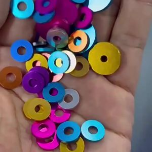 HCdailyToolsMix M3 M4 M5 Aluminum Alloy Flat Washers Anodized Aluminum Gasket For RC Car Parts Thicken Plain Gaskets Accessories
