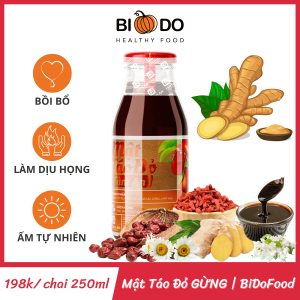 Mật Táo Đỏ Gừng Tâm An 250ml - Bí Đỏ Food - Táo Đỏ Kỷ Tử Thải Hàn