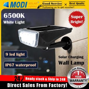 MODI Solar Wall Lamp Solar Garden Lamp White/Warm White/Yellow Lighting Tree and Garden Solar 0 Electricity 9 LED Lights