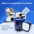 99.9% Kitchenware Cleaner Stainless Steel Cookware Cleaning Paste Powerful Household Kitchen Cleaner Washing Pot Bottom Scale Rust Cleaning Cream Paste for Appliances Kitchen. 