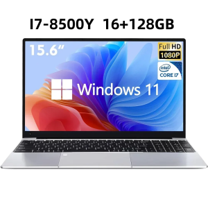 (3-Year-Warranty) 15.6" Ultra-Thin Laptop Intel i7-8500Y 16GB RAM 2TB SSD Fingerprint Windows 11 Pro Office games Study laptops