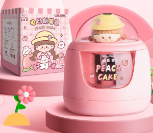 เครื่องกบเหลาดินสอไฟฟ้า กบเหลาดินสออัตโนมัติ กล่องใส 3 วินาทีให้เสร็จ พร้อมหัวตุ๊กตาสุดน่ารัก