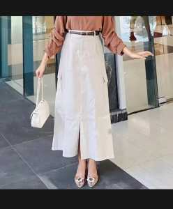 CARGO SKIRT/ ROK CARGO BELAH DEPAN / ROK CARGO SPAN BELAH DEPAN WANITA