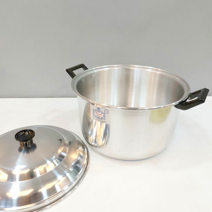 Royal Crown Aluminum Saucepot /Kaldero/Kaserola/Cook/Steam/Bake/Soup ...