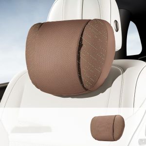 TUO29 Thoáng khí Tựa đầu ô tô Da PU Thoải mái Đệm tựa lưng ô tô Sang trọng Da Gối tựa đầu ghế ô tô Ghế ô tô