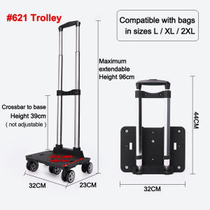 Homepeas® Retractable Folding Grocery Personal Shopping Cart Shopping Trolley/Trollies