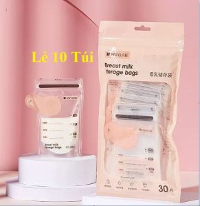 Túi Trữ Sữa ANPEI Nhiều Dung Tích Bịch 30 Túi Có Vòi Rót Túi Đựng Sữa Trữ Đông Nhiều Dung Tích