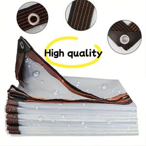 Transparent Waterproof and Dustproof Tarpaulin Thickest Plastic Film Garden Rainproof Cloth Balcony Cloth