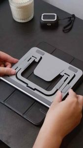 Giá Đỡ Máy Tính Bảng Để Bàn Boneruy Chất Liệu Nhôm Mỏng Nhẹ Gấp Gọn Cho Máy Tính Bảng iPad Njoyshop