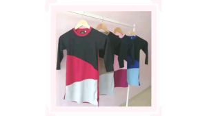 MUSLIMAH For Kids girl Perempuan Long Sleeve BAJU KAIN JERSEY D3