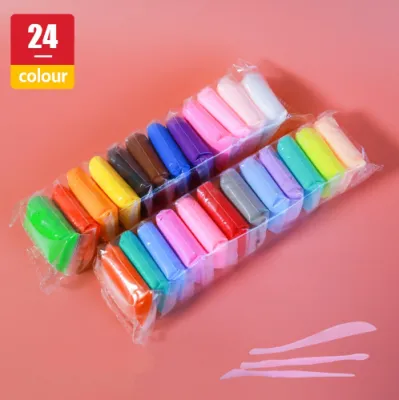 12/24/36pcs DIY Air Dry Clay with Tools Lightweight Clay for Slime Clay Set Free 3pcs Carving Tool