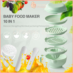 DreamBaby Baby food maker alat makan bayi mangkok mpasi grinding bowl 10 pcs set