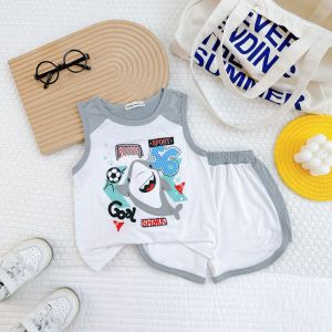 Bộ Quần Áo Trẻ Em Ba Lỗ Vải Thun Lạnh NATUCO Mềm Mịn Mát Cho Bé Trai Bé Gái 0-8 Tuổi BL-IN55