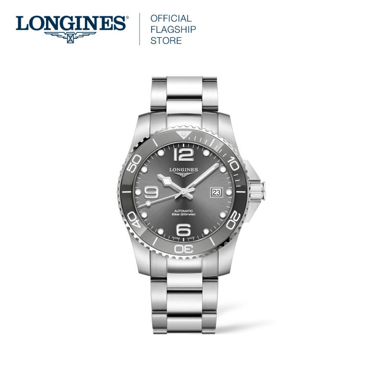 LONGINES HYDROCONQUEST CERAMIC 41MM GREY DIAL AUTOMATIC DIVING