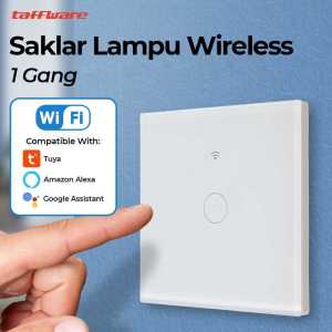 Taffware Saklar Lampu Wireless WIFI RF Smart Home Model - WHK05 putih