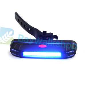 BS Portable USB Rechargeable Bike Bicycle Tail Rear Safety Warning Light Taillight Lamp Super Bright