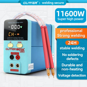 GLITTER 11.6kW Battery Spot Welder Assembly DIY Handheld Split Spot Welding Pen 18650 Phone Battery Welding Machine 801A+
